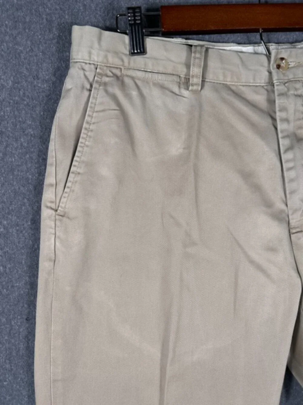 Polo Ralph Lauren Preston Pants Mens Sz 36/29 Khaki Midrise 100% Cotton RN41381